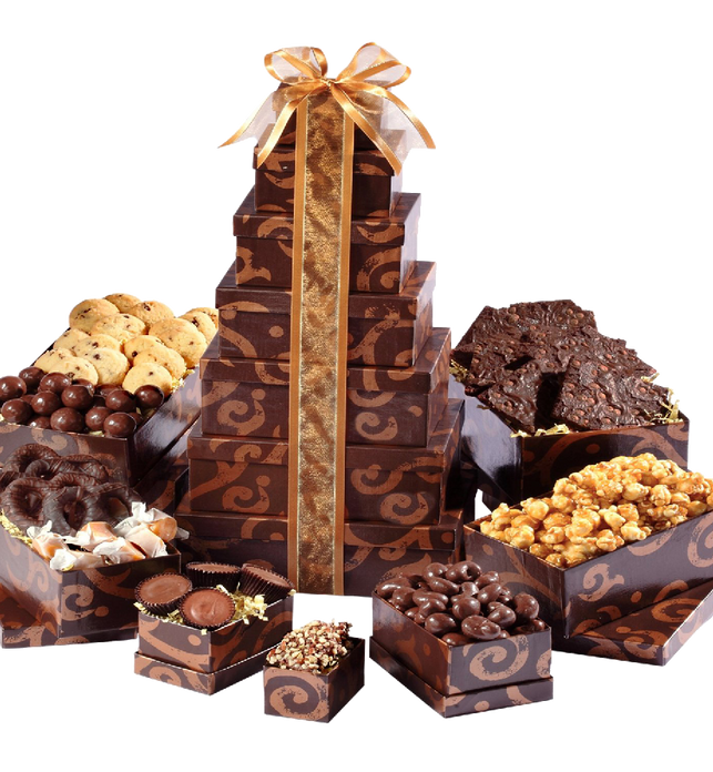 Broadway Basketeers Happy Birthday Gift Tower