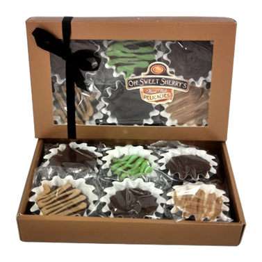 Gourmet Fudge Candy Gift Box 6 Flavors  Chocolate, Rocky Road
