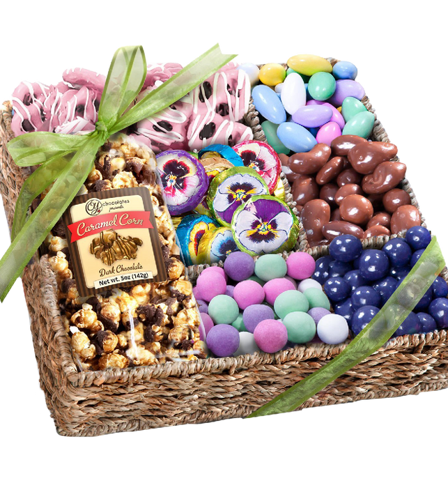 Spring Chocolate, Sweets, and Treats Gift Basket